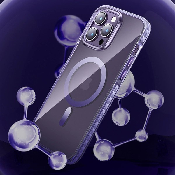 Husa Protectie Kingxbar Seria Ice Crystal Magnetica Magsafe Iphone 14 Silver - 1 | YEO